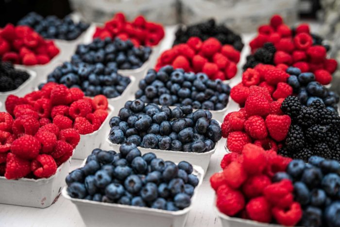 Barquettes de petits fruits rouges