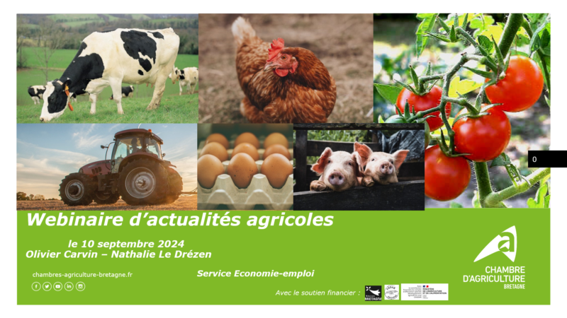 Webinaire d’actualités agricoles