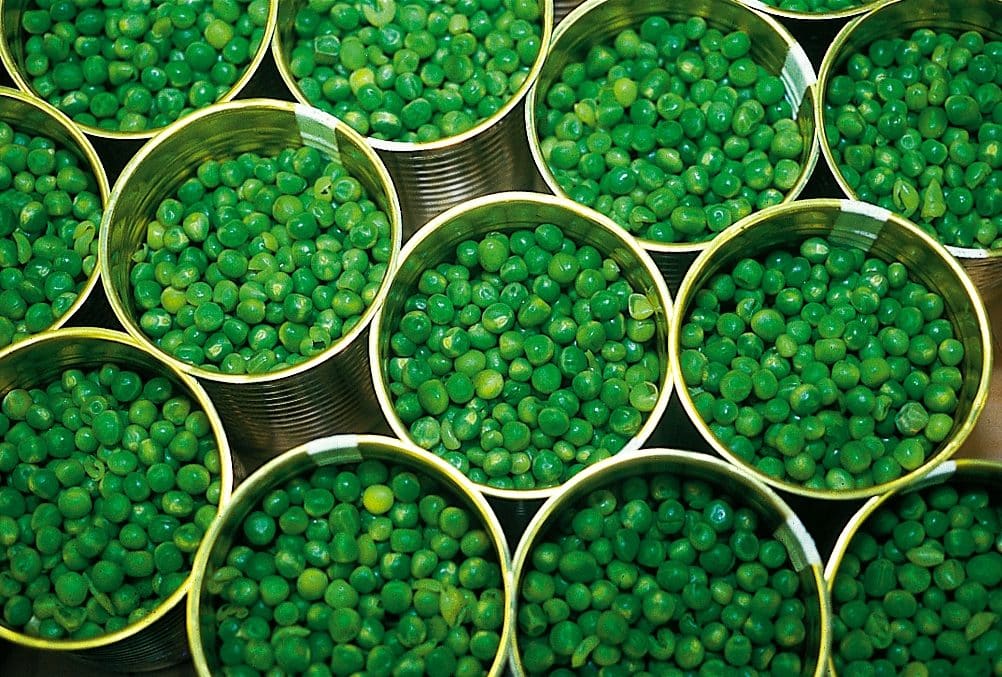 Petits pois en boite