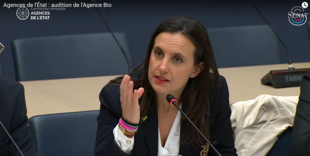 Laure Verdeau, directrice de l'Agence Bio lors de son audition au Sénat le 22 mai 2025